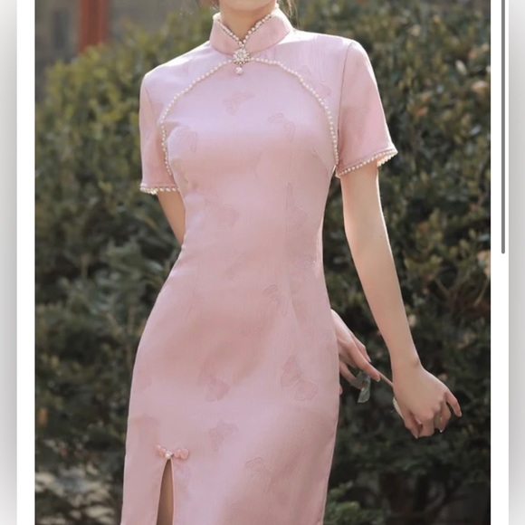 Traditional Chinese Cheongsam Qipao Dress - Picture 3 of 13